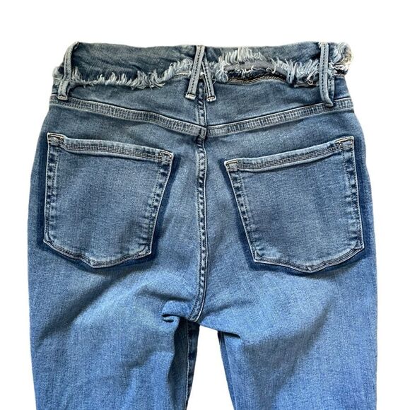 GOOD AMERICAN Good Legs Frayed Waistband Jeans Size 6 - Picture 6 of 10